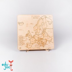 Puzzle harta Europei natur