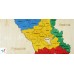 Puzzle Harta R. Moldova cu raioane in limba rusa